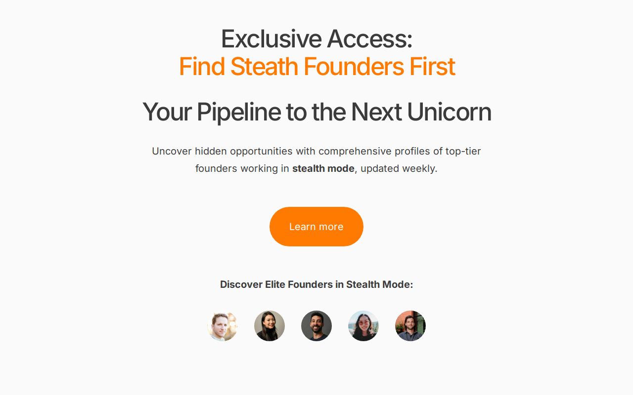 Join Stealth Startup Founder Database